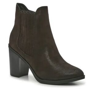 Mia Sunset Western Boots Heel Ankle Booties Black Size 8.5 NWOT